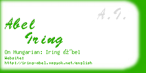 abel iring business card